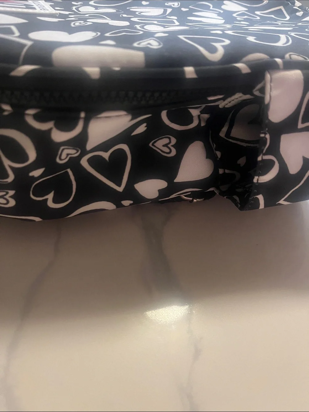 NWT Brighton Black & White Heart Print Backpack